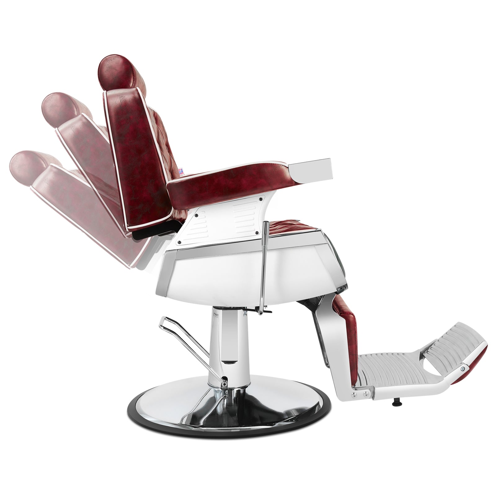 Burgundy best sale barber chair