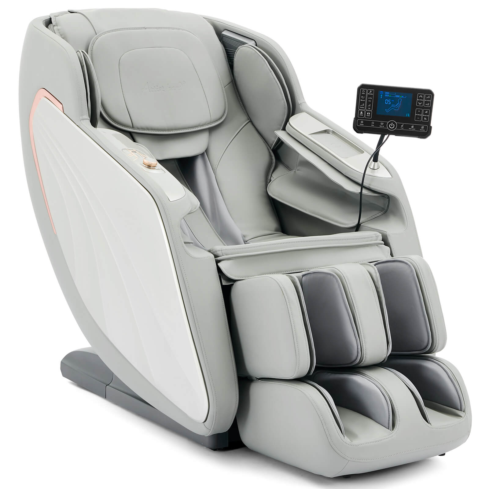 #2014 Luxury 4D Zero Gravity Full Body Massage Chair with SL-Track Technology, Back & Calf Heating, Foot Rollers, and Adjustable Recline,Full Body Airbags Compression Massage