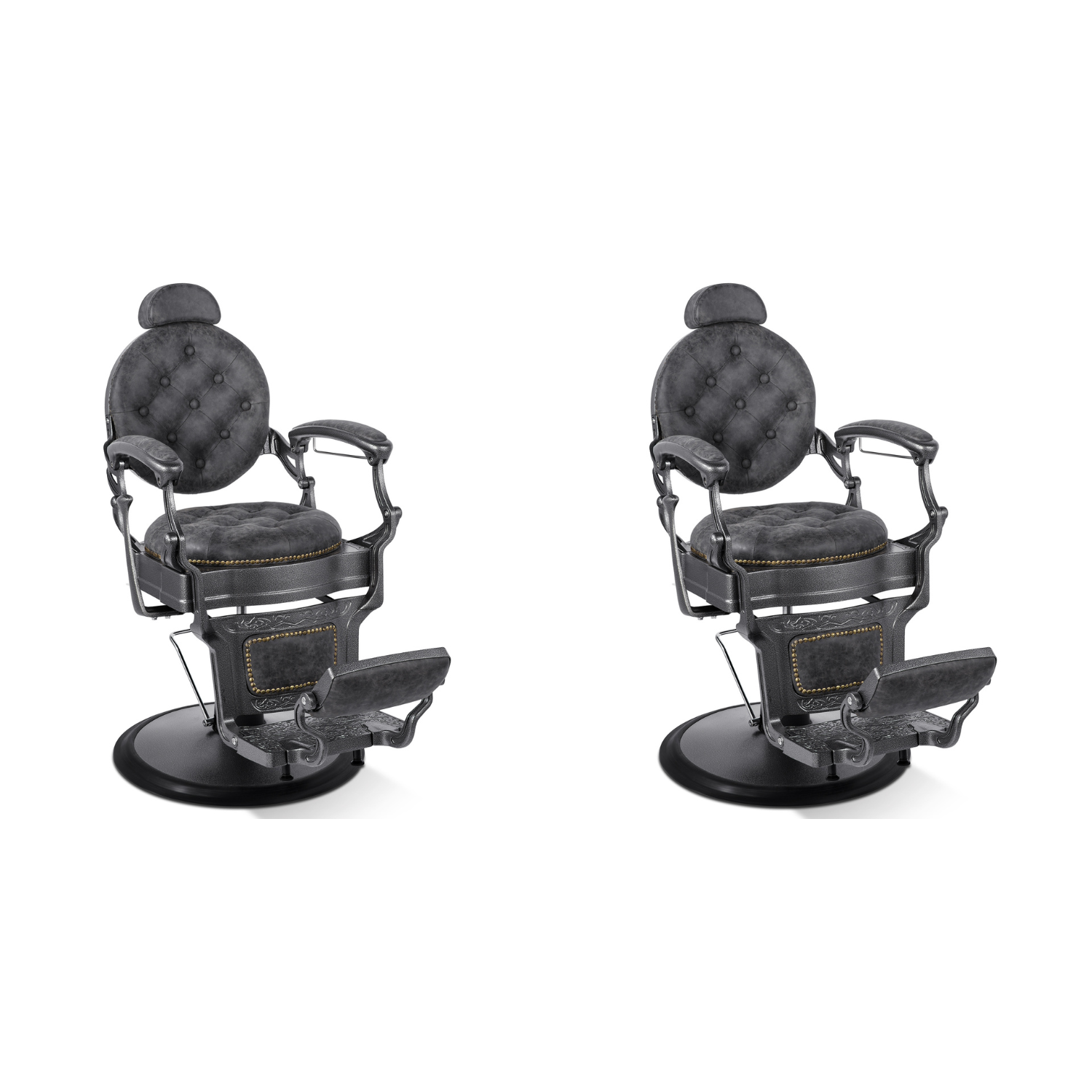 10027 4 ft. x 5 ft. Barber Chair Mat Anti-Fatigue Mats ,Black Hexagon