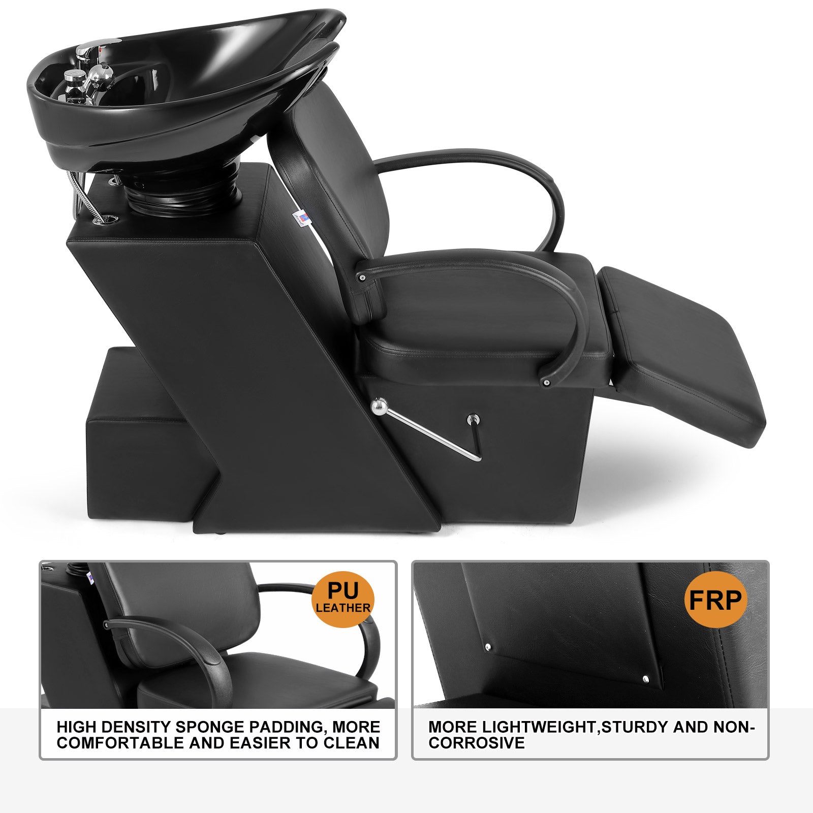 Shampoo bowl best sale with massage chair