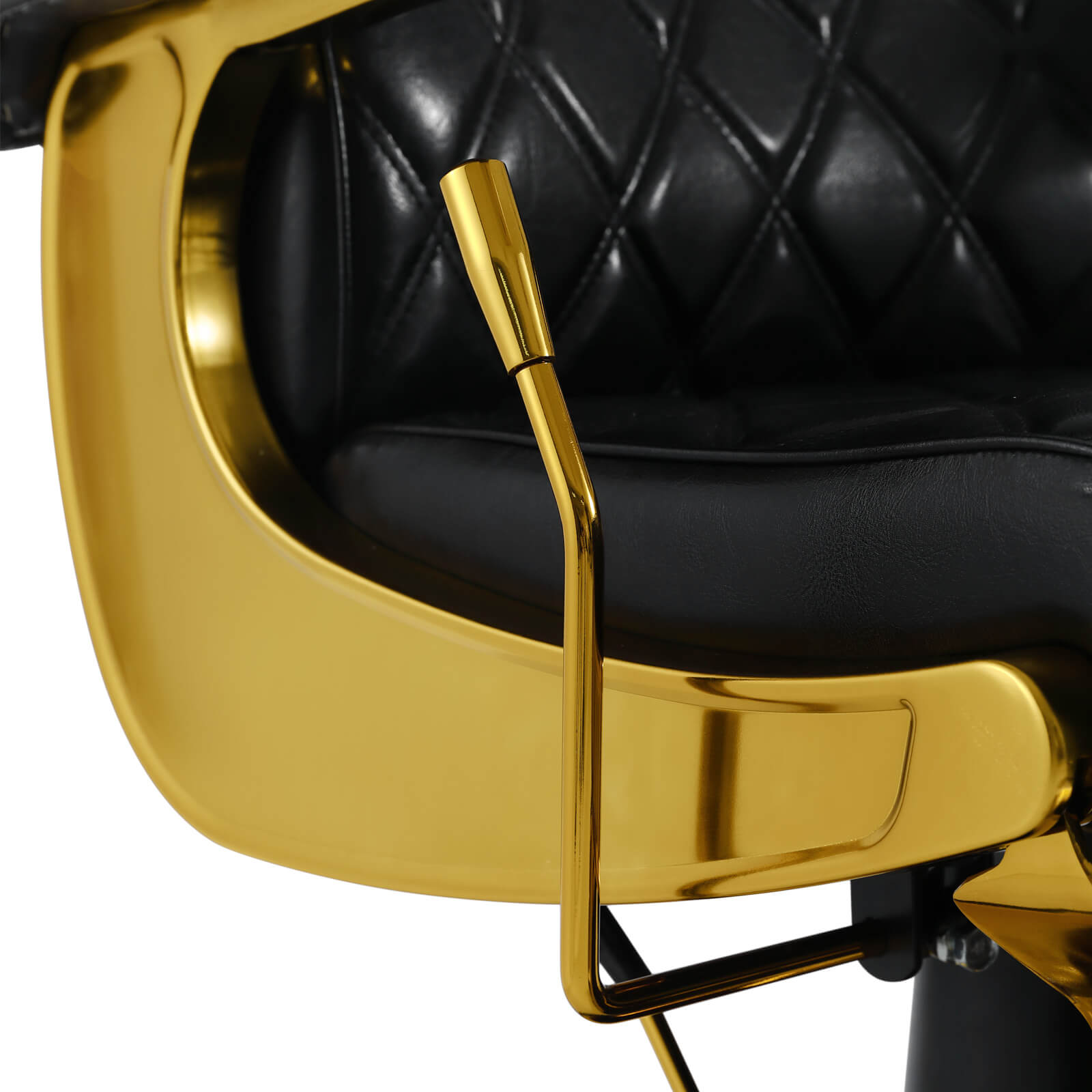 #5636 Prestige Wide Backrest Barber Chair（Gold/Black）