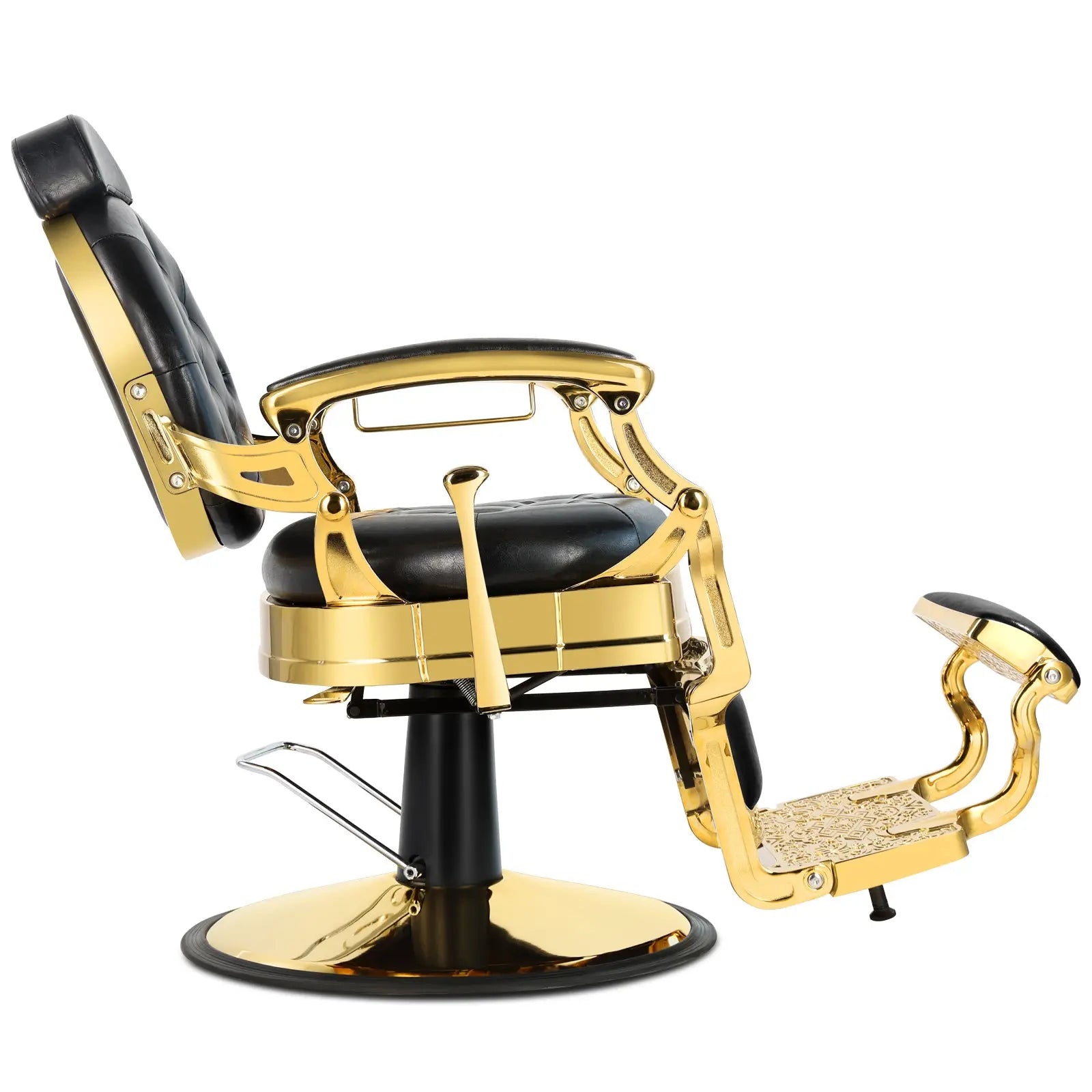 5045 Retro Barber Chair Heavy Duty Vintage Salon Chair Gold Black