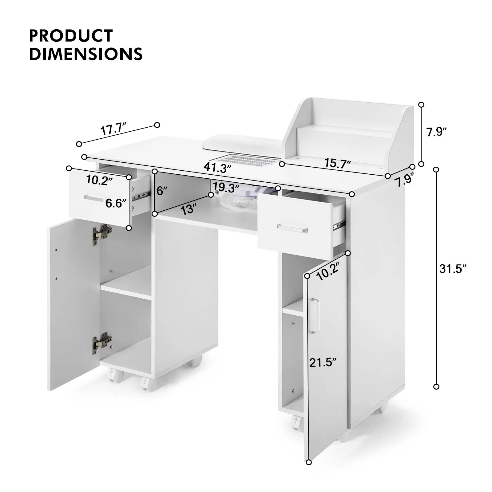Salon nail table online