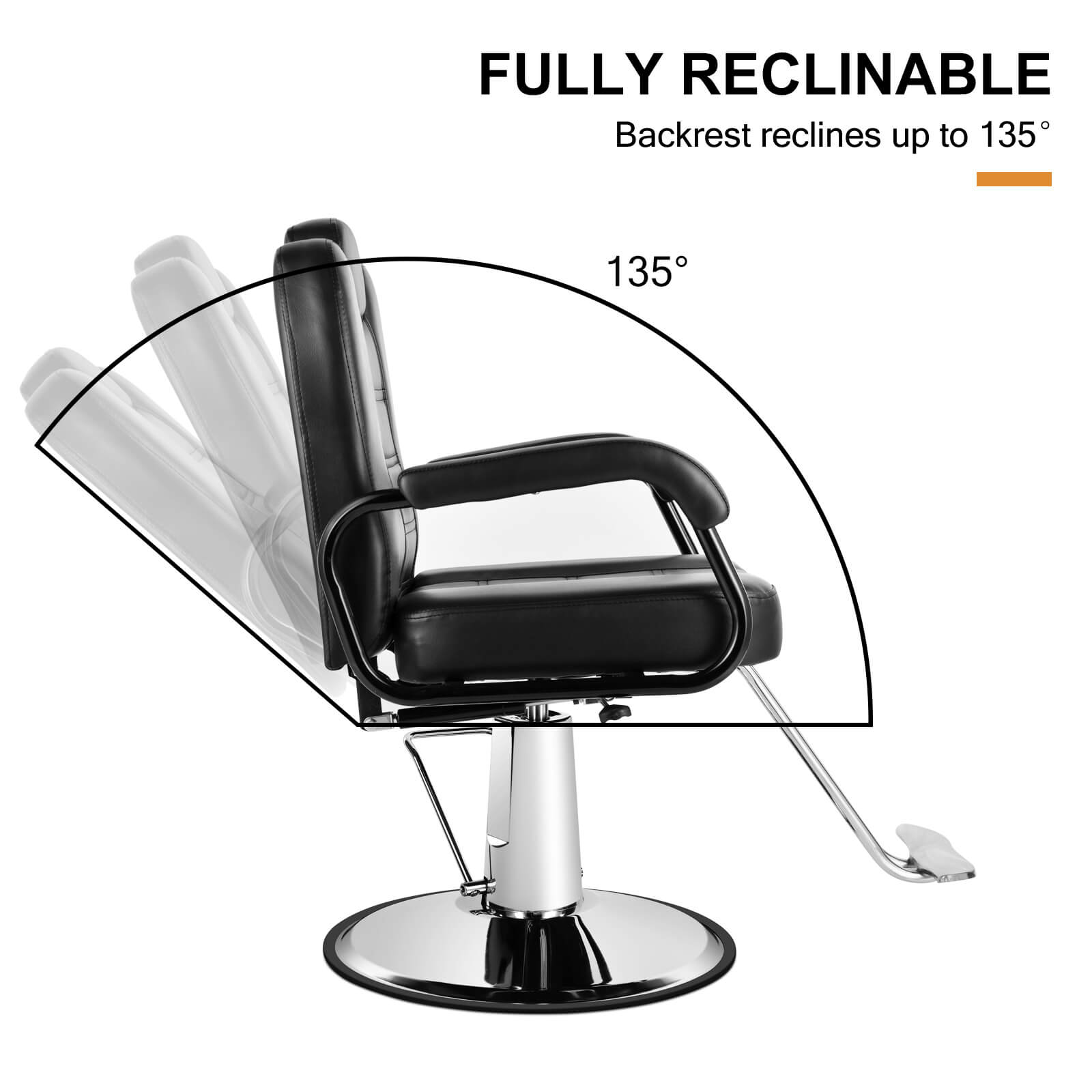 Reclining hair outlet salon chair