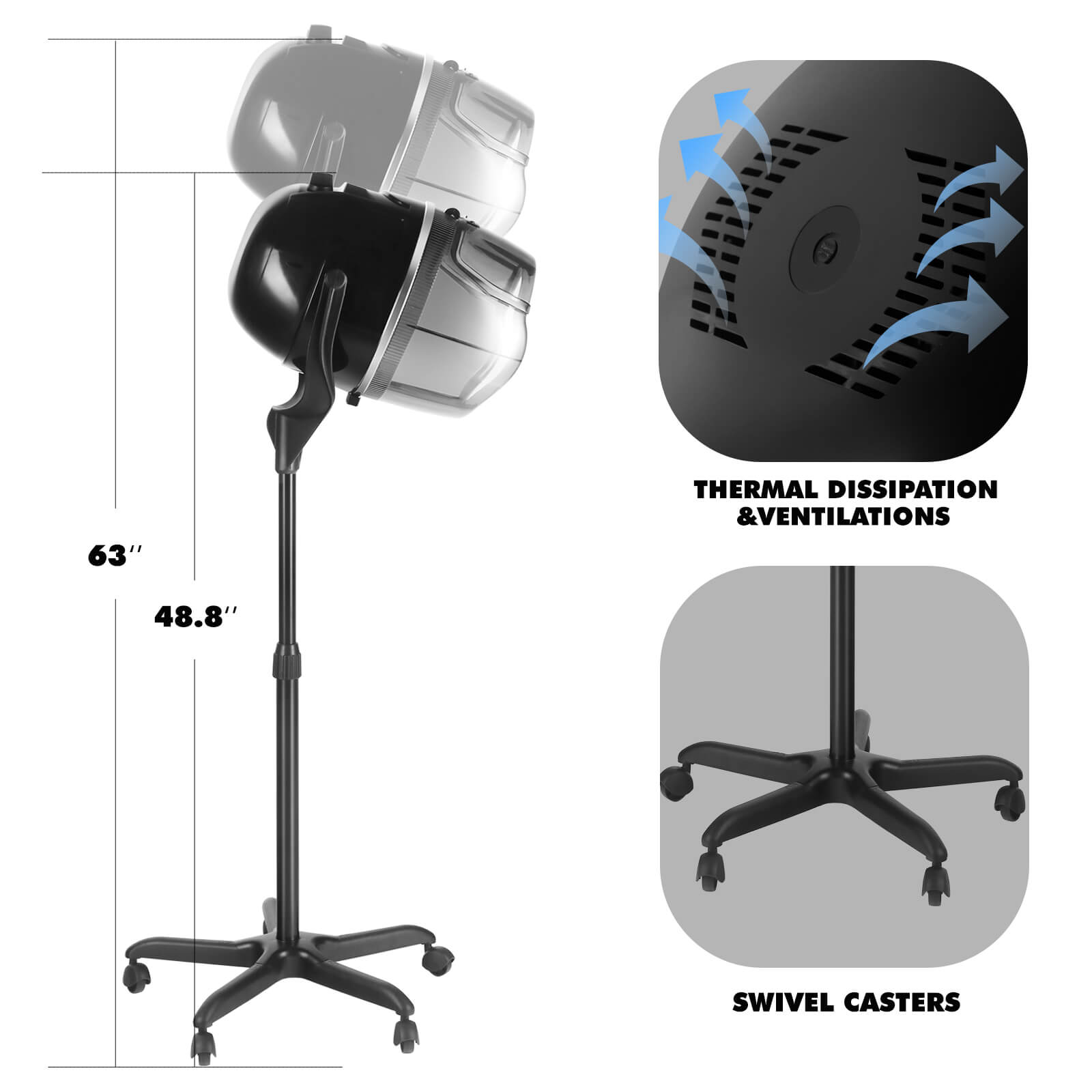 Professional hair deals dryer stand