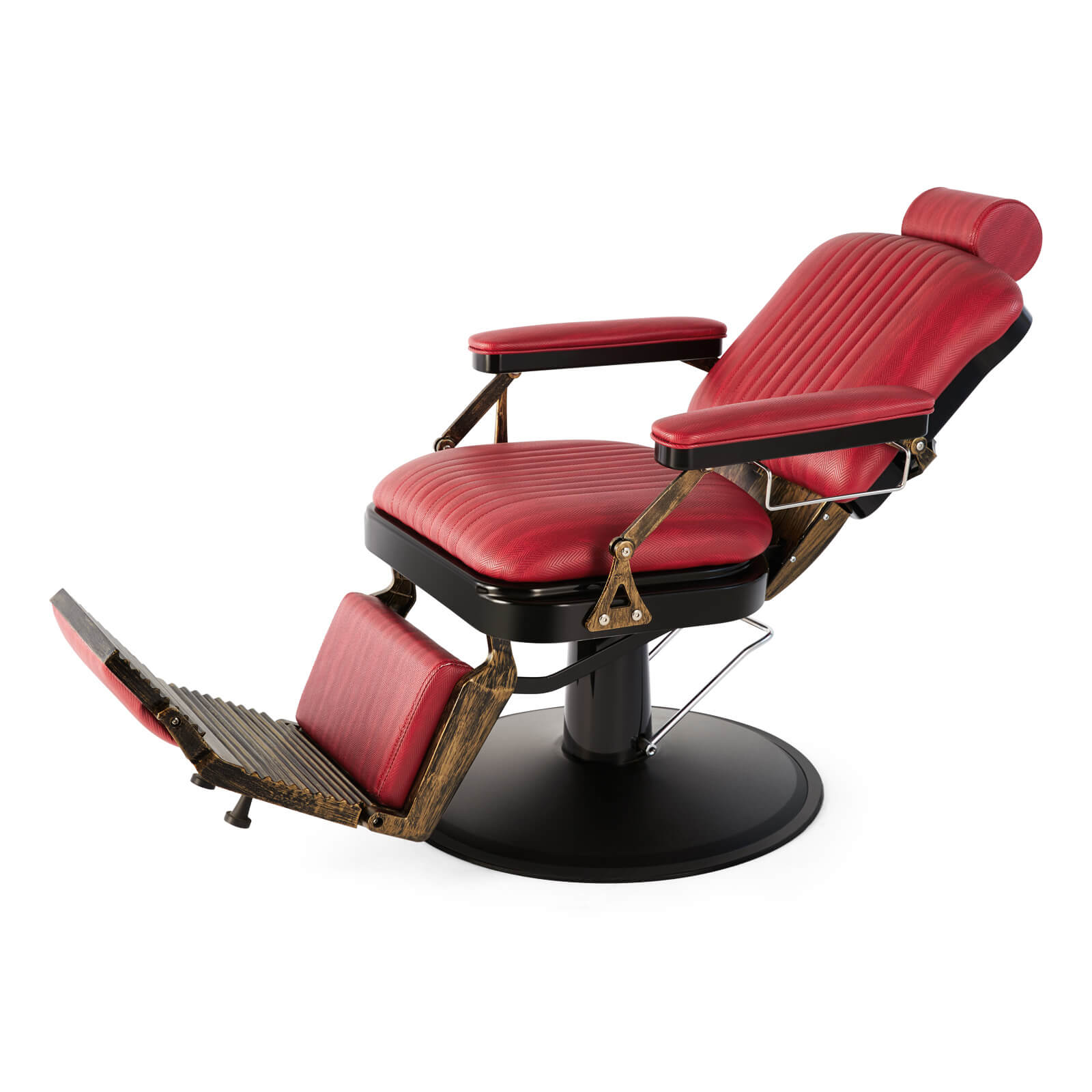 Burgundy barber chair hot sale